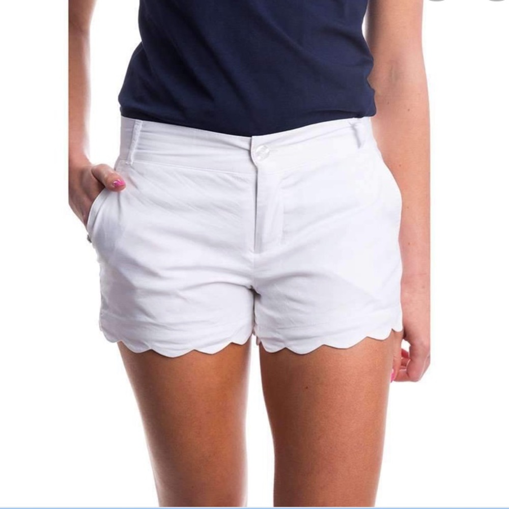 Lauren James Scalloped Shorts